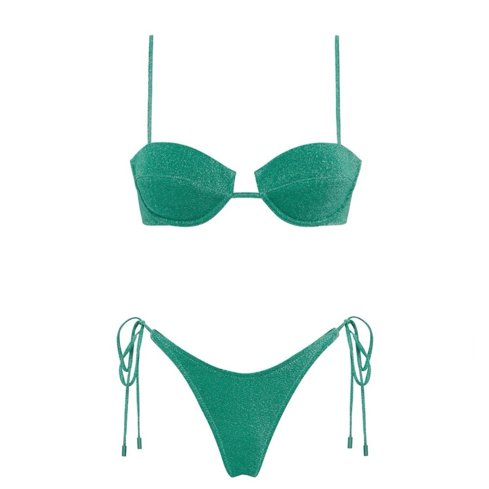 GREEN triangl bikini 💚💚
